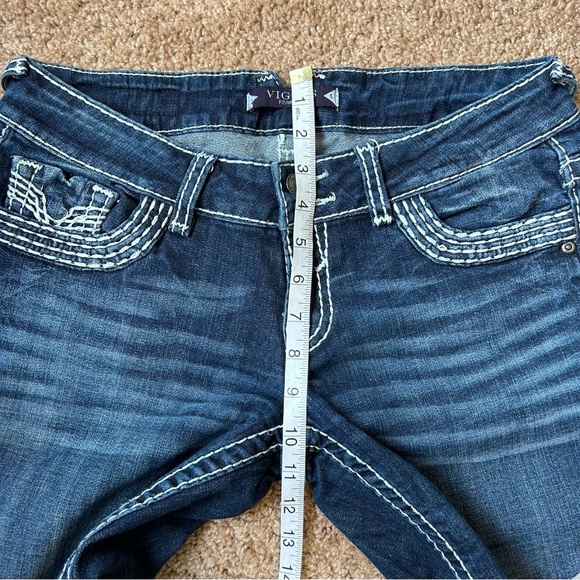 Vigoss Jeans Women's 5 Blue Fit Bootcut Classic Fit Denim Embroidered Casual - Picture 8 of 11